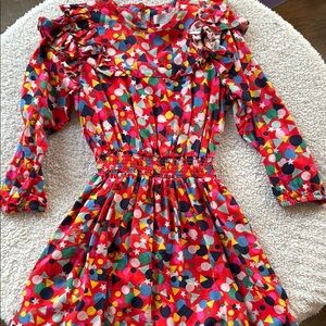 Stella McCartney Colorful Kids Dress with Ruffle Details